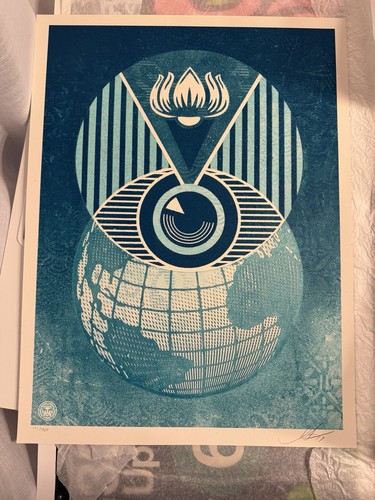 Sérigraphie shepard fairey - sérigraphie,