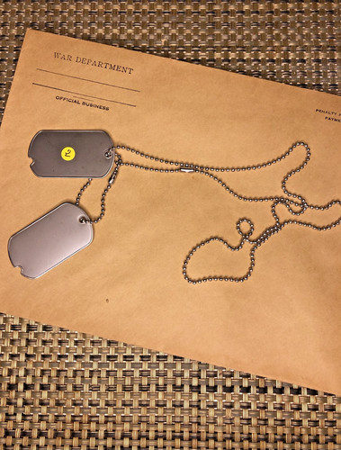 Paire dog tags - tags, avec
