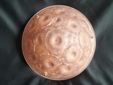 Vasque/lustre en verre moulé