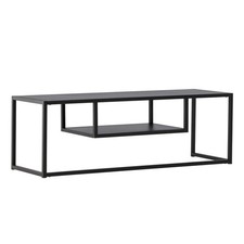 Meuble TV en Métal "Riverside" 120cm Noir