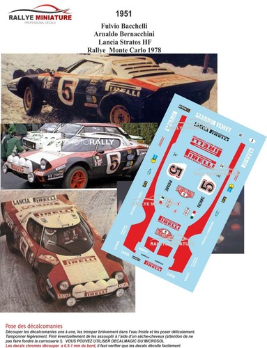 Decals ref 1951 lancia - 1/12,