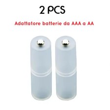 Adapter (x2) AAA to AA Batteries Battery Converter Holder Case
