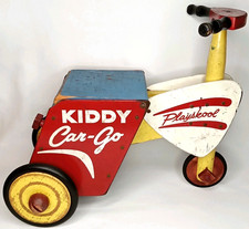 Vintage Ride On Toy Kiddy Car-Go Milton Bradley Playskool Made In USA 1970s
