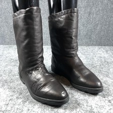 Siberian Husky Boots Women's Size 8 Brown Leather Winter Waterproof