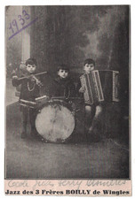 ANTIQUE 1933 JAZZ DES 3 FRERES BOILLY DE WINGLES BROTHERS JAZZ BAND FRANCE PC