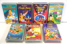 Lot of 7 x Walt Disney Classic VHS Tapes – PAL – English – Good Condition