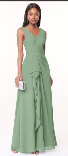 Robe longue azazie vert sauge - azazie,