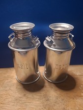 Pair of Milk Can Salt and Pepper Shakers