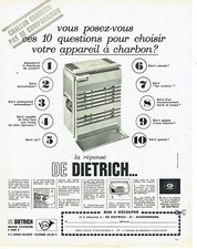 Advertising advertising 118 1966 De Dietrich charleur coal stove