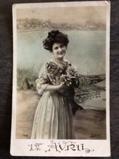 CP 1 APRIL WOMAN NECKLACE PEARLS WITH FISH FLOWERS - 47015