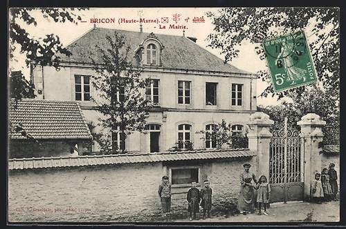 Cpa bricon mairie école - bricon,, la