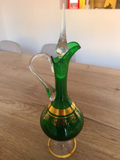 Blown glass carafe or ewer - early 20th century