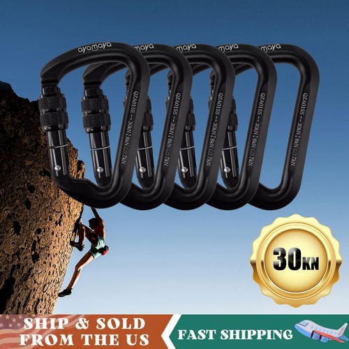 5pcs 30kn screwgate locking - 1-5pcs,