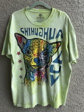 The Mountain T-Shirt Adult Tie Dye Chihuahua Dog Animal Graphic Print Size XL