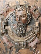 Renaissance Gilded Carved Wood, High Epoch, St. Paul, 16th Century Man Bust