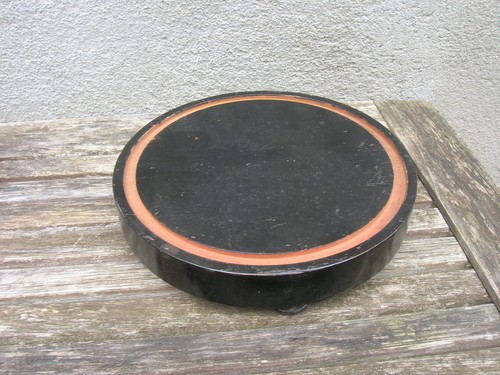 Ancien socle rond - en, bois