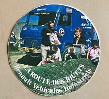 Vintage sticker La Route des Jouets Renault industrial vehicles 1970