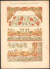 1900 Lithographie Art nouveau