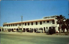 Corpus Christi Texas TX Motel Car Vintage Postcard