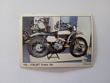 MOTORCYCLE FIGURE 2000 PANINI 1972 ITALJET CROSS 125 n 123 WITH VELINA