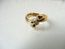 Bague Élégante En Or Avec 4 Zirconias Pierre Lang Taille 48