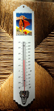 Advertising enamel thermometer 30cm series 4 new REAL ENAMEL FAB IN FRANCE