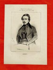 GW70-GRAVURE ORIGINALE-JOSEPH PHILIPPE SIMON-LOCKROY-ACTEUR-DRAMATURGE