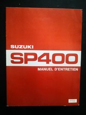 Manuel entretien Suzuki SP400
