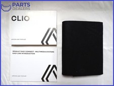 GENUINE RENAULT CLIO 2019-2023 OWNERS MANUAL HANDBOOK WALLET PACK