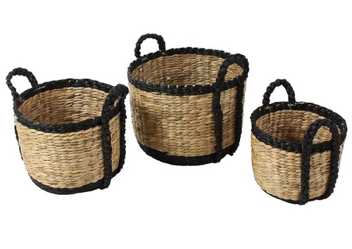 Lot paniers jonc - lot, 3
