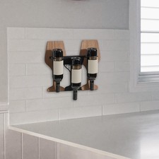 Étagère murale à bouteilles de vin pour garage, salon ou bar