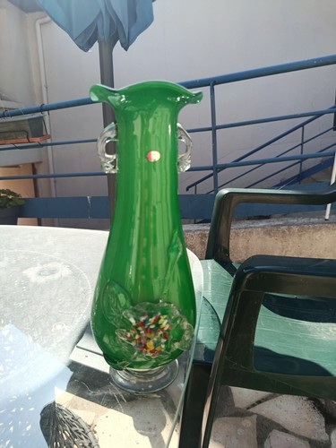 Vase verre art - art, déco