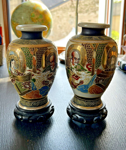 Paire petits vases en - de,