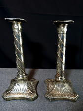 Paire bougeoir ancien anglais