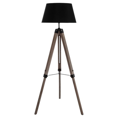 Lampadaire trépied bois - lampadaire,