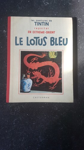 Tintin lotus bleu fac - bleu,