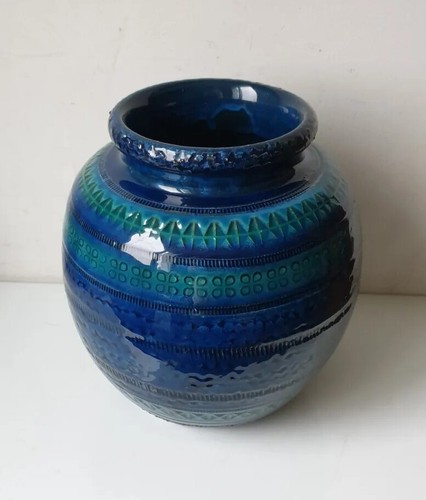 Vase boule rimini bleu - vase,