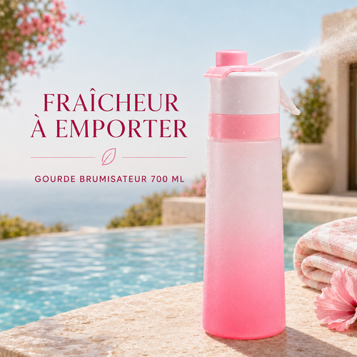 Gourde brumisateur 700ml - gourde,