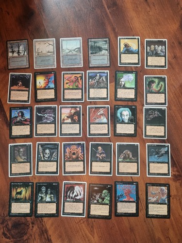 Lot cartes noires magic - 30,
