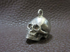 Crâne Tête de Mort Memento Mori 925 Sterling Pendentif Rockabilly Gothique