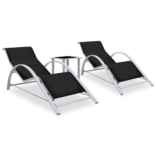 Lot chaises longues avec - 2,