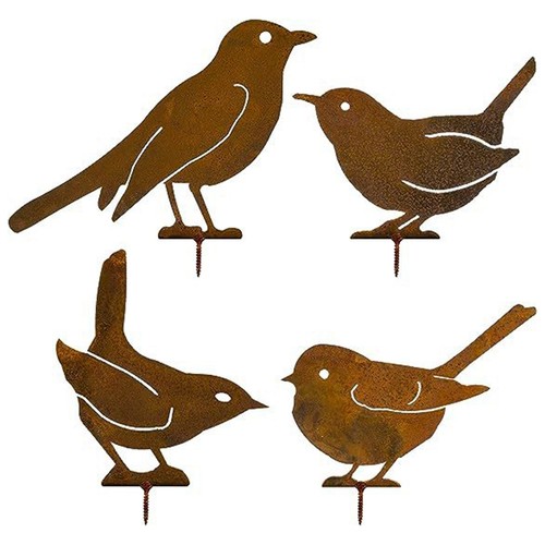 Oiseau métal rouillé en - en,