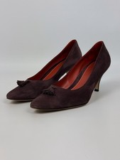 Loro Piana Escarpins Suede Purple Heels