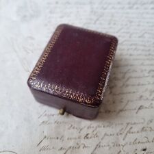 ECRIN Ancien A Bijou en Cuir Pendentif Chaîne XIXè Napoléon III Victorian