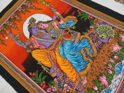 Radha krishna tenture - radha, indienne
