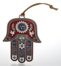 Main HAMSA tenture ROUGE
