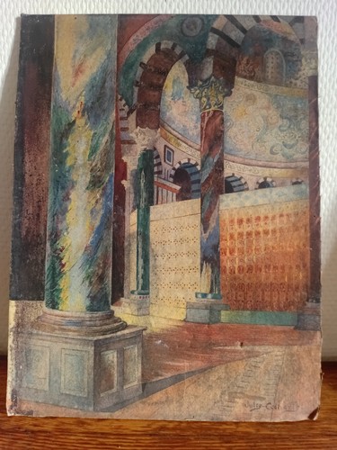 Peinture orientaliste jules - peinture,