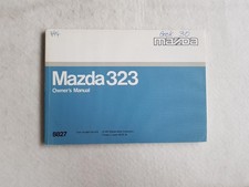 MAZDA 323 Car Owners Manual MAY 1989 #8827-EE-87D