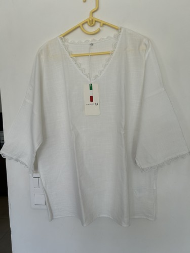 Blouse tunique blanche coton - blouse,