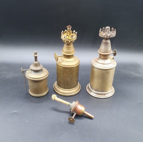 Lot ancienne lampe huile - ancienne,